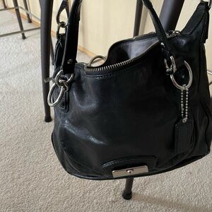 Elegant Black Leather Handbag